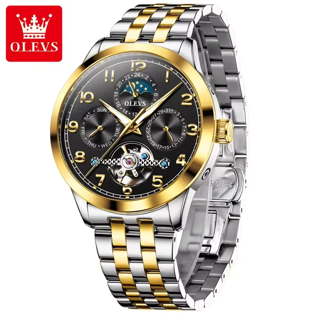 Olevs Men's Watch 7018 - Image 9
