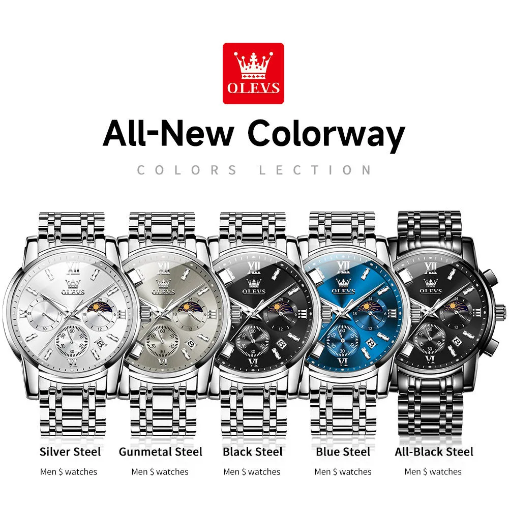 OLEVS Men's Watch 2718 - Image 5