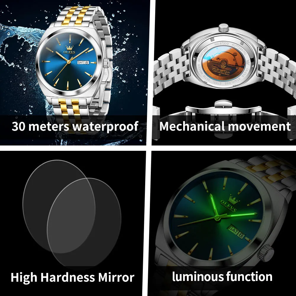 OLEVS Men's Watch 6730 - Image 6