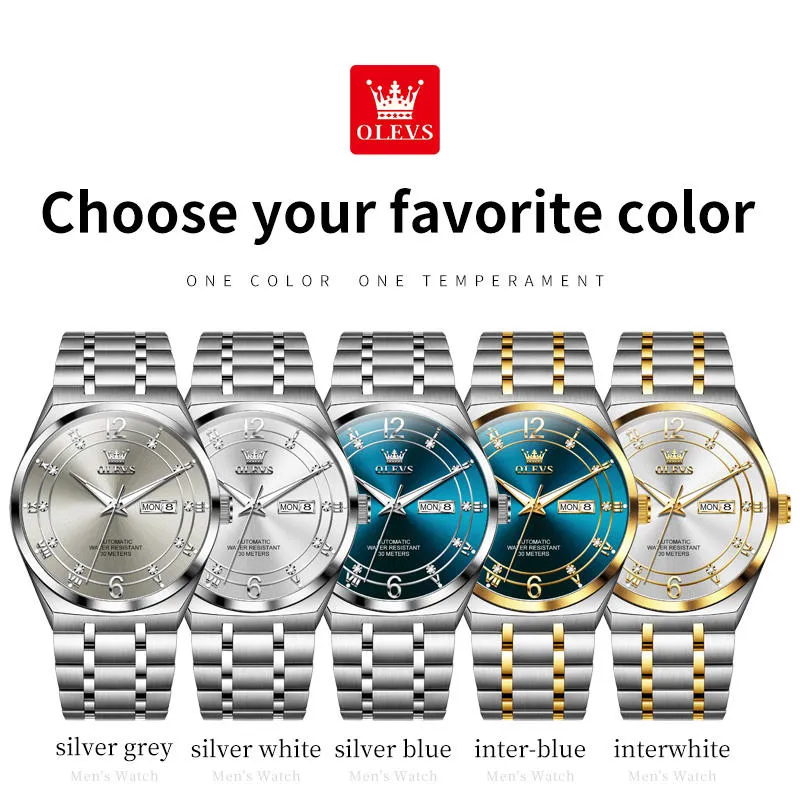 OLEVS Men's Watch 7068 - Image 6