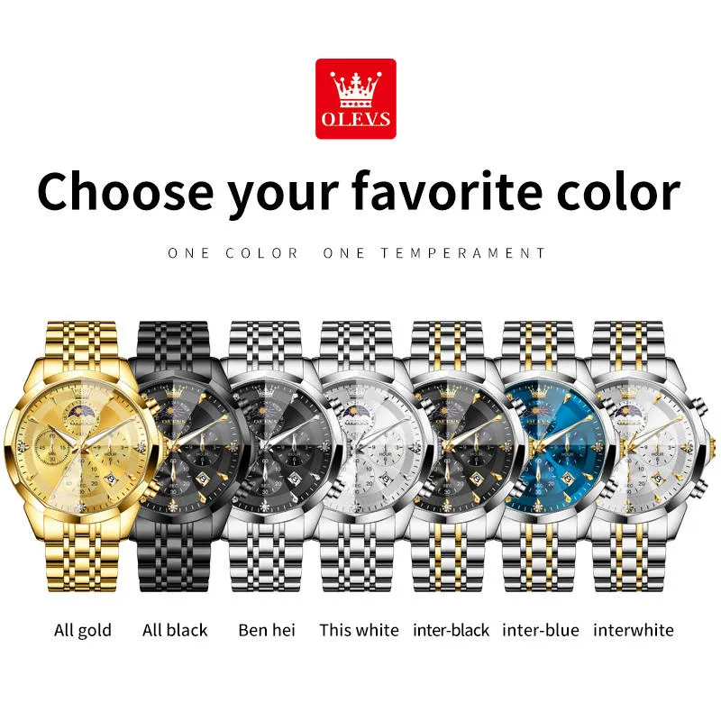 OLEVS Men's Watch 3673 - Image 6