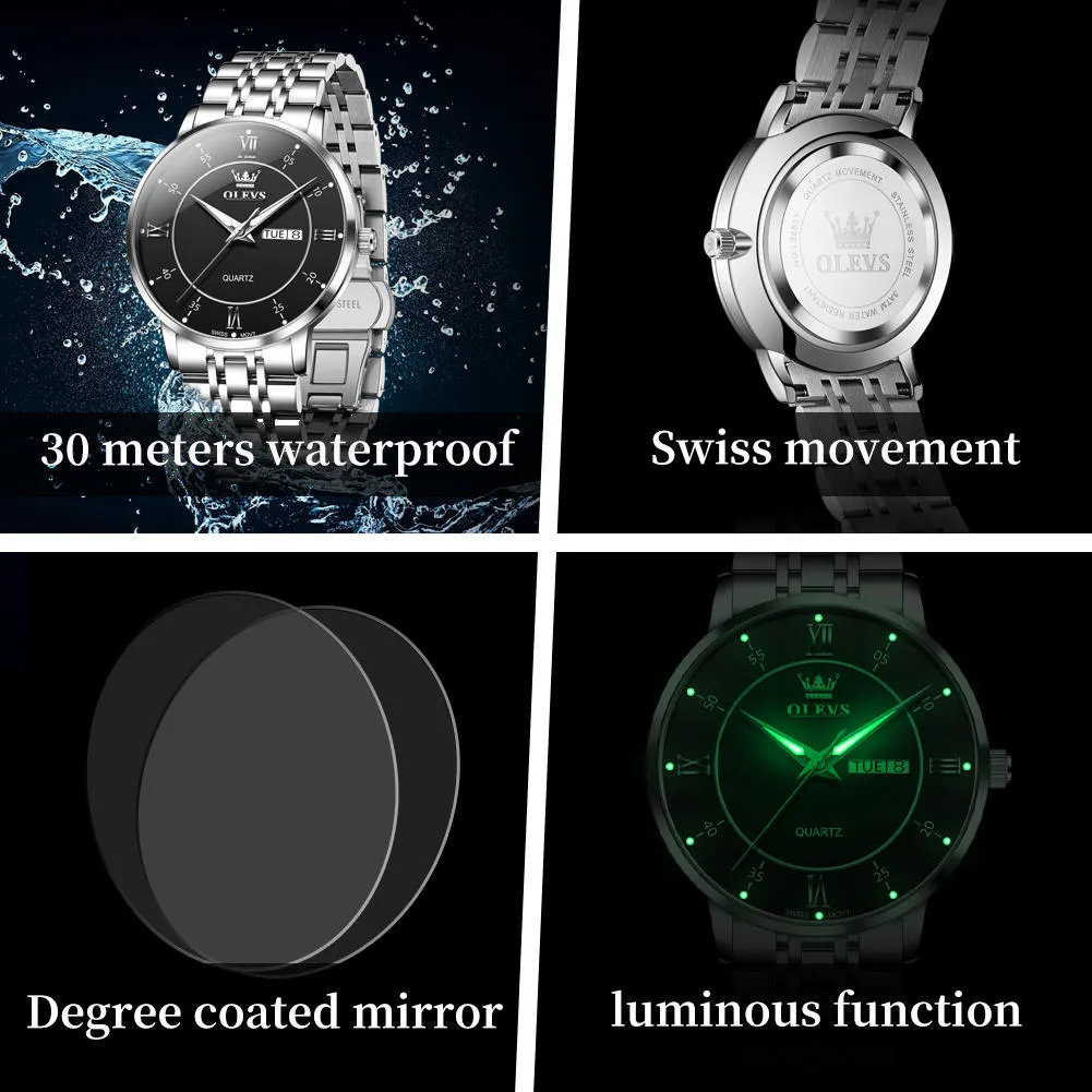 OLEVS Men's Watch 3680 - Image 7