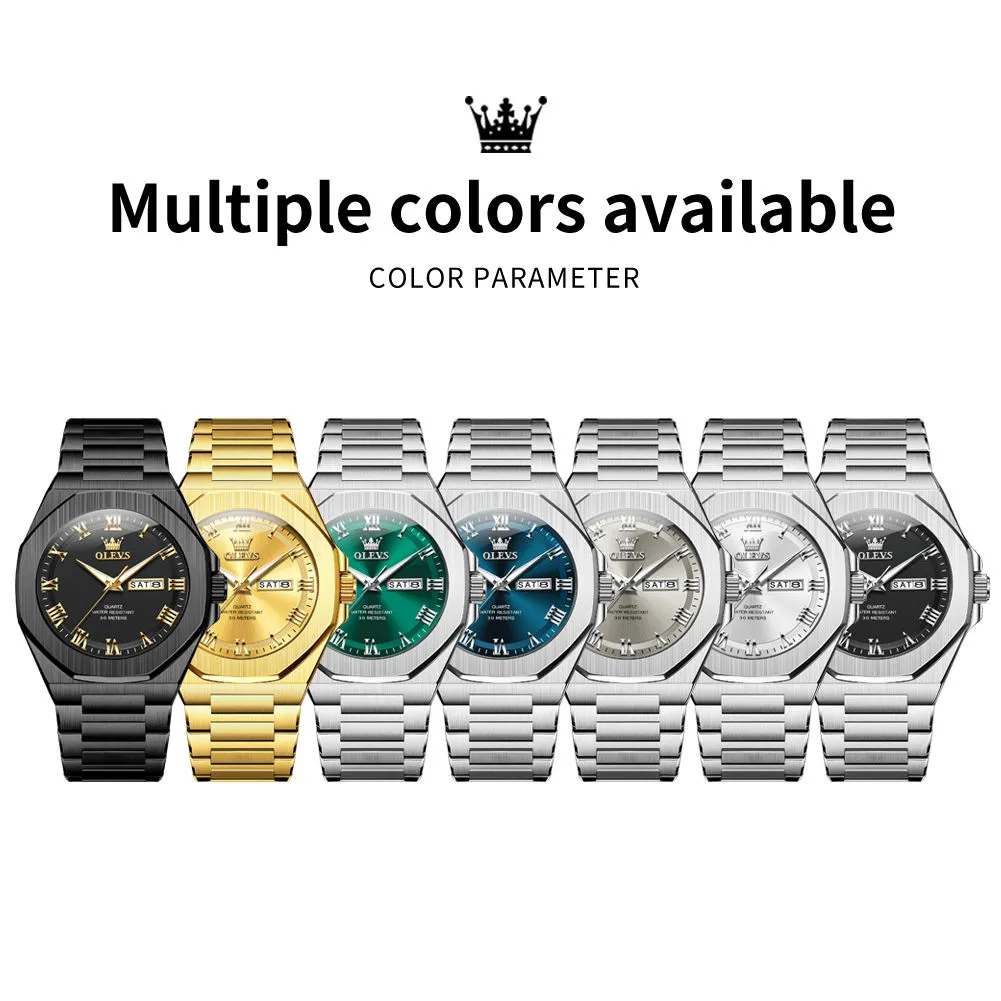 OLEVS Men's Watch 3727 - Image 6