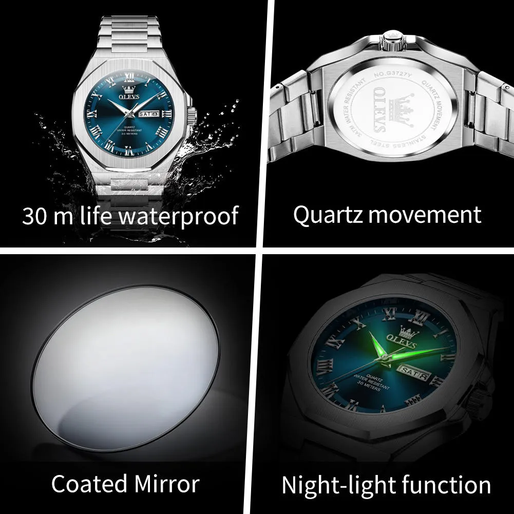 OLEVS Men's Watch 3727 - Image 7