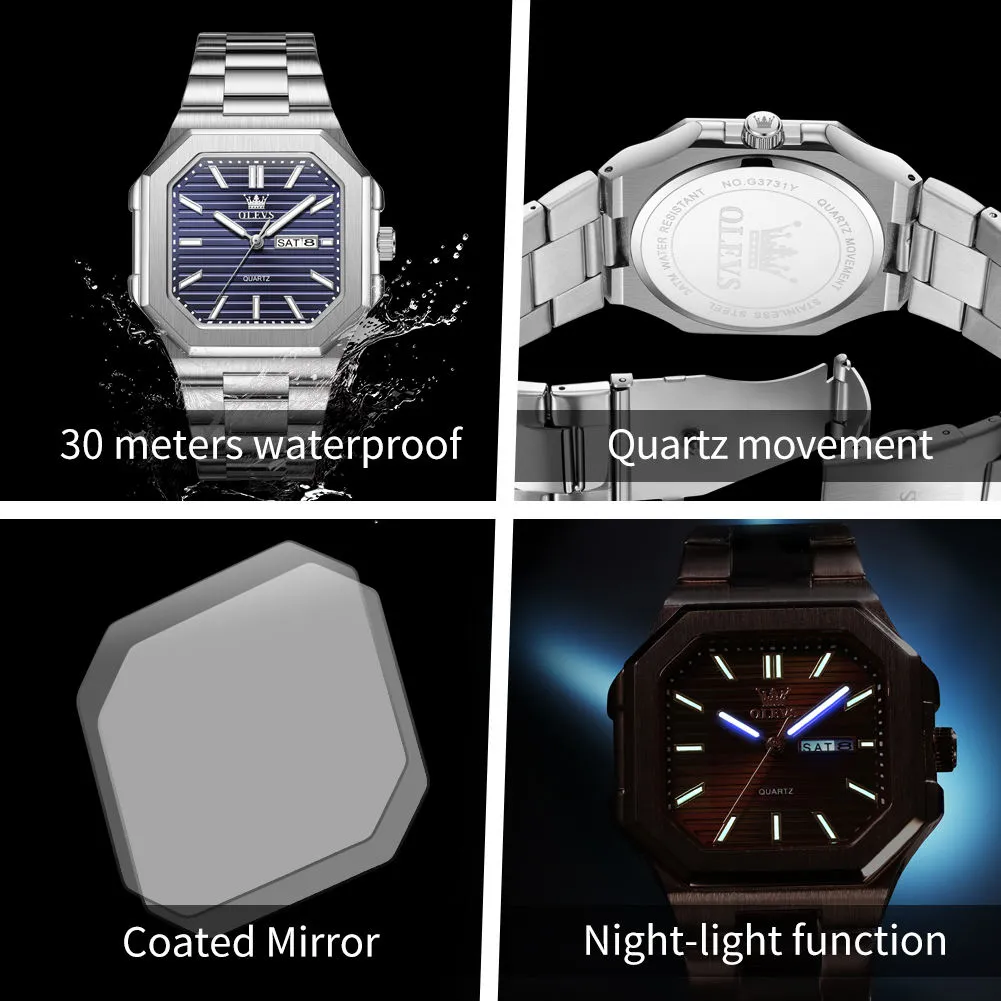 OLEVS Men's Watch 3731 - Image 7