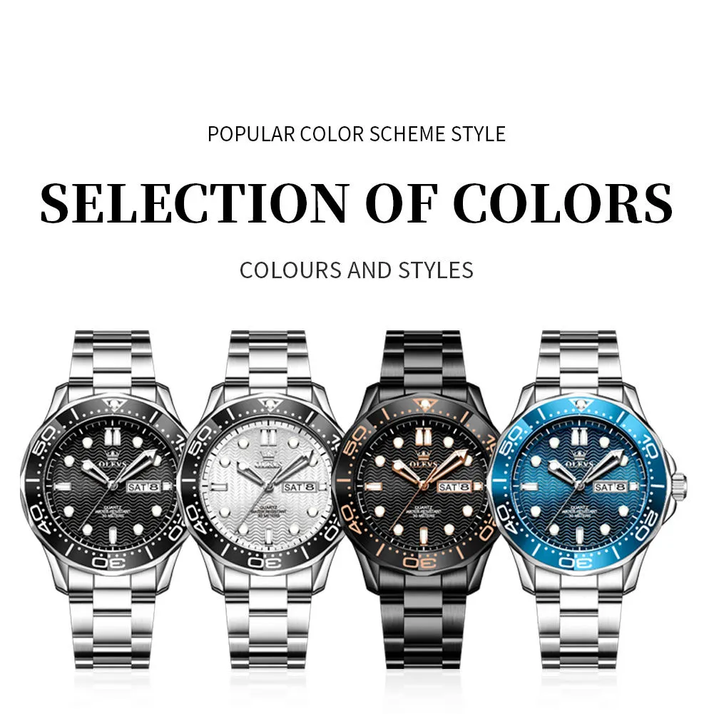 OLEVS Men's Watch 3738 - Image 5