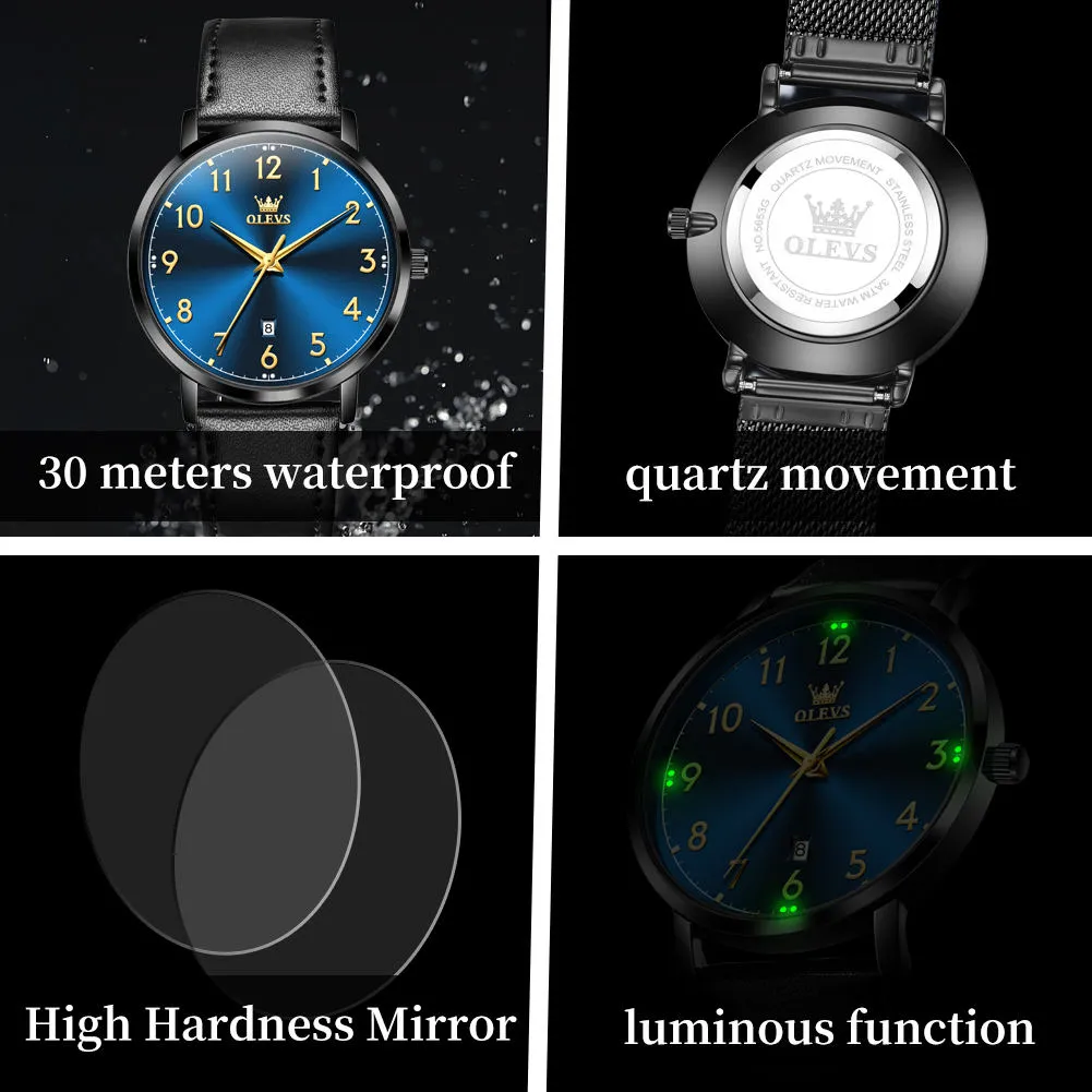OLEVS Men's Watch 5653 - Image 7