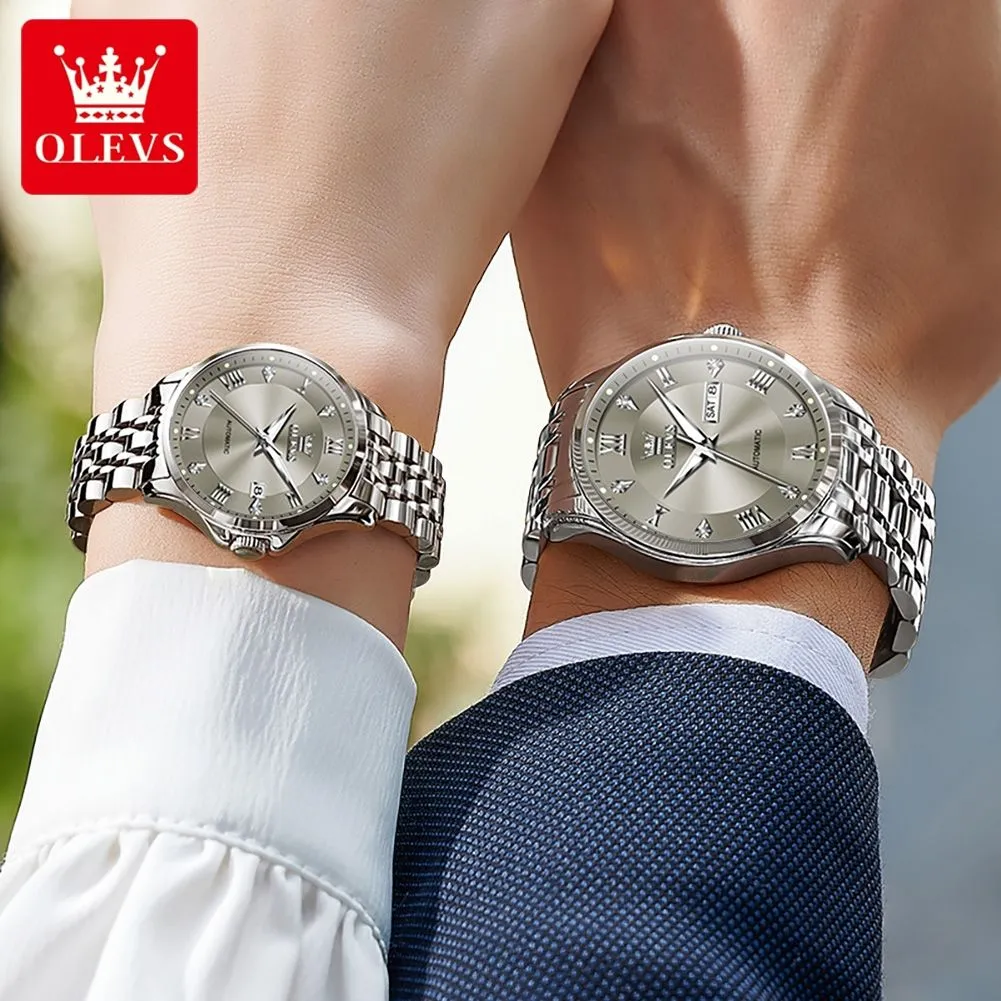 OLEVS Couple Watch 6702 - Image 3
