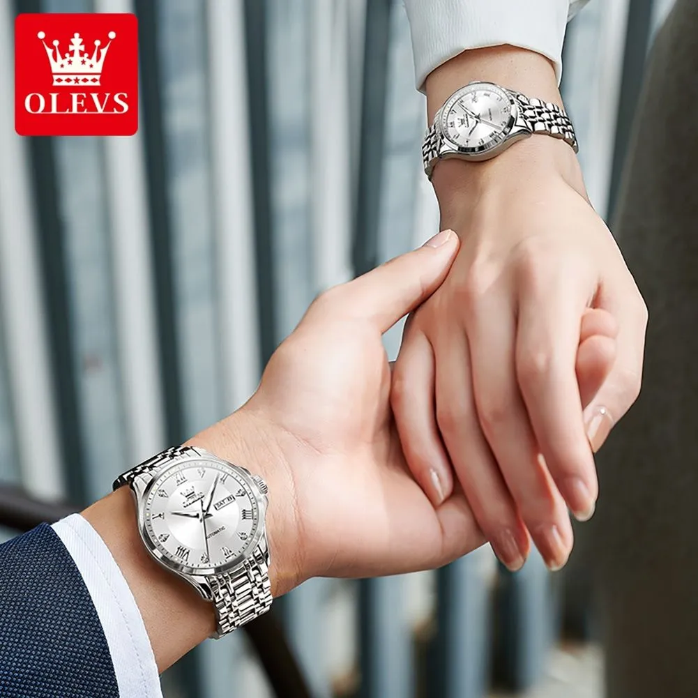 OLEVS Couple Watch 6702 - Image 5