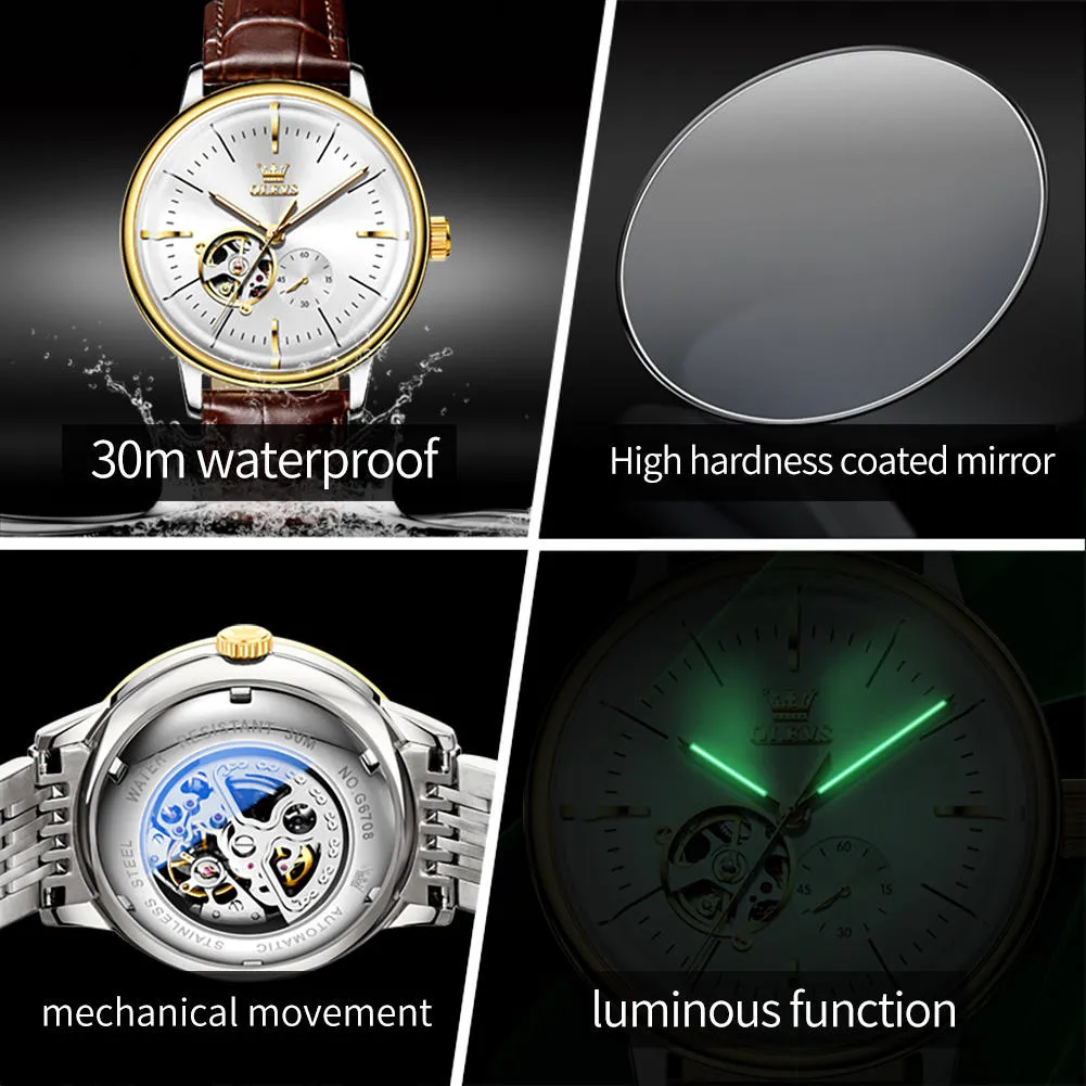 OLEVS Men's Watch 6708 - Image 6
