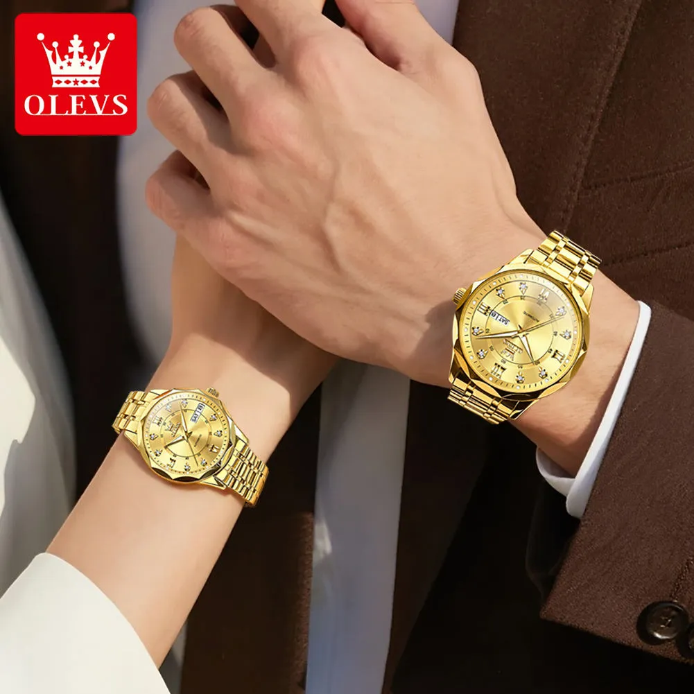 OLEVS Couple Watch 6727 - Image 4