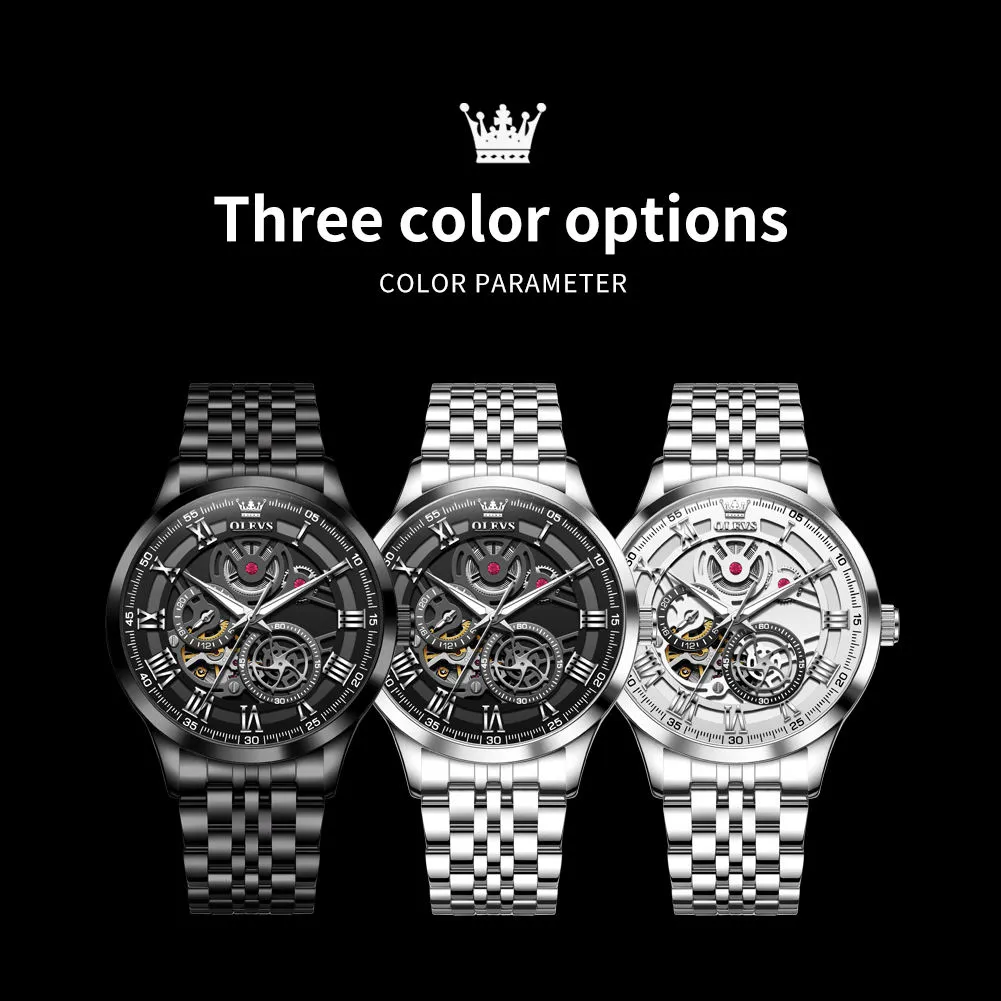OLEVS Men's Watch 7076 - Image 7