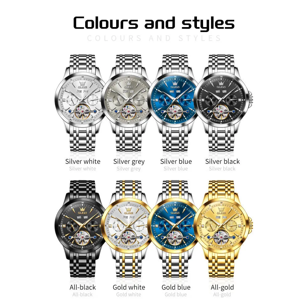 OLEVS Men's Watch 7091 - Image 7