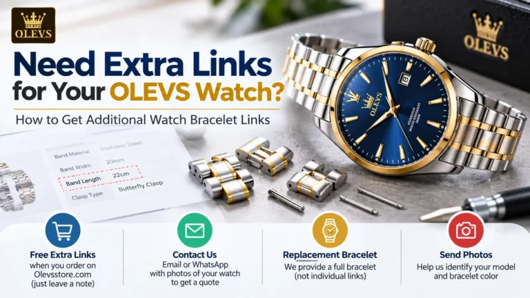 Need Extra Links for Your OLEVS Watch? How to Get Additional Watch Bracelet Links