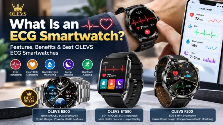 What Is an ECG Smartwatch? Features, Benefits & Best OLEVS ECG Watches