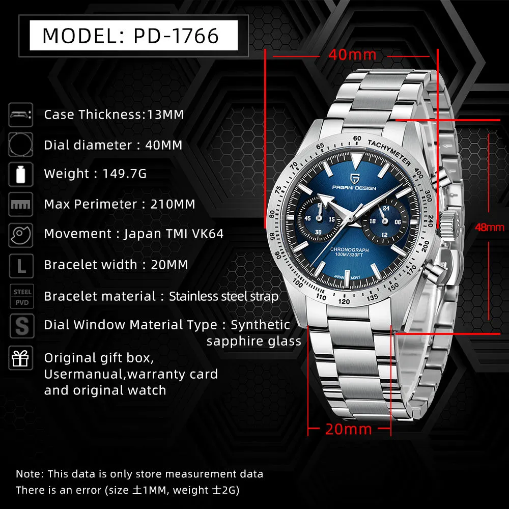 Pagani Design Men’s Watch 1766 v2 - Image 3